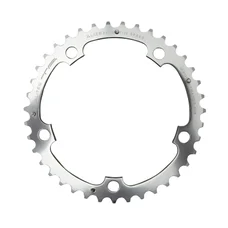 CHAINRING FOR ROAD BIKE- 5 Arms- 42T.Ø 130 MIDDLE- ALUMINIUM SILVER- 7075 TA ALIZE   (SHIMANO TYPE) 8/9/10 Speed