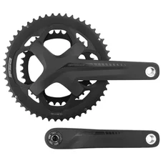 PEDALIER ROUTE FSA 10/11V. OMEGA COMPACT CK NOIR MAT 172.5mm 52-36 AVEC CUVETTE PRESSFIT DIAM 41mm BOITE 86-92mm (MONTAGE ATELIER)