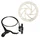DISC BRAKE KIT- HYDRAULIC FOR MTB- AURIGA 2.85 BLACK FRONT POST MOUNT - WITH DISC AND ADAPTER- USE DEORE PADS