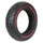 PNEU TROTTINETTE PLEIN CROSS 10 X 2.50/B44 NOIR LISERET ROUGE ULTRALEGER (LARGEUR INTERIEUR 46mm)