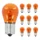 LIGHT BULB 12V 21W STANDART PY21W FOOT BAU15S-BAYONET- ORANGE (TURN LIGHTS) (SOLD PER 10)  -SELECTION P2R-