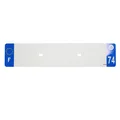 PLASTIC STRIP FOR BLANK PVC LICENSE PLATE (CAR FORMAT 520X110)-DEPT 74/EUROPE (SOLD PER UNIT)