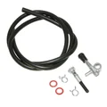 ROBINET ESSENCE CYCLO ADAPTABLE MBK/MOTOBECANE 88 (A TIRETTE) AVEC DURITE NOIR + COLLIERS  -SELECTION P2R-