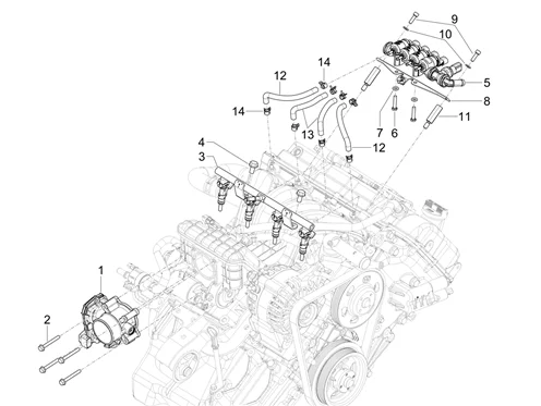 Corps papillon et injecteurs
