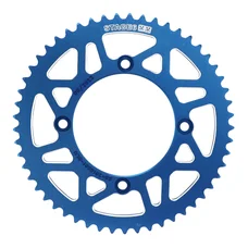 COURONNE 50 A BOITE ADAPTABLE BETA 50 RR ENDURO 2006>2018, 50 RR MOTARD 2005>2018  420  53 DTS ALU CNC BLEU (DIAM 100/120/8.5)  -STAGE 6-