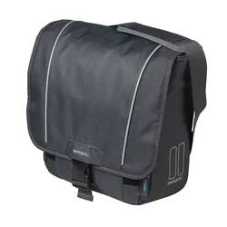 SINGLE BAG FOR BICYCLE -REAR- BASIL SPORT -SIDE BAG LEFT/RIGHT- WITH RAIN COVER- 18L DEEP GREY - SPECIAL EBIKE -