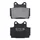 PLAQUETTE DE FREIN NEWFREN POUR YAMAHA 600 FZS FAZER 1998>2003 AR, 600 SRX 1985>1991 AV/AR, 600 XJ S DIVERSION 1992>2003 AR  (L 68.5mm - H 56.5mm - P 8.8mm) (FD0082BT) (TOURING ORGANIQUE)