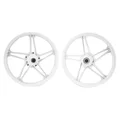 WHEEL SET 17" (BERNARDI TYPE) FOR PEUGEOT 103 MVL, VOGUE- White (PAIR)  -SELECTION P2R-