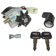 CONTACTEUR A CLE MAXISCOOTER ADAPTABLE PEUGEOT 125 ELYSEO 1999>2001, ELYSTAR 2002>2003, PEUGEOT 50 ELYSTAR 2003>2005 (AVEC SERRURE DE SELLE)  -P2R-
