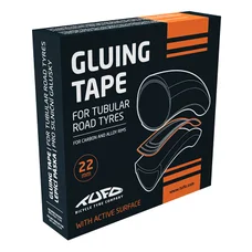 FOND DE JANTE ATELIER ADHESIF RUBAN DOUBLE FACE TUFO POUR BOYAU ROUTE 22 mm / 700 ORANGE -COMPATIBLE ALUMINIUM ET CARBONE