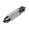 LIGHT BULB 12V  5W STANDART C5W FOOT SV 8.5-11X35 (TUBULAR) CLEAR (PARKING LIGHT) (SOLD PER UNIT)  -FLOSSER-