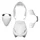 FAIRINGS/BODY PARTS FOR SCOOT  PIAGGIO 50 ZIP 2000> GLOSS WHITE  (4 PARTS KIT)  -P2R-
