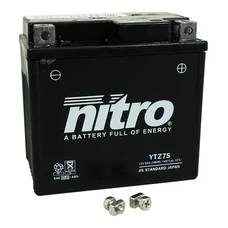 BATTERIE 12V  6 Ah NTZ7S NITRO SLA SANS ENTRETIEN PRETE A L'EMPLOI  (Lg113xL70xH105mm) (EQUIVALENT YTZ7S / AGM / GEL)