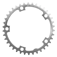 PLATEAU ROUTE 5BRA D.130 STRONGLIGHT 38DTS INTERIEUR ARGENT ALU 7075 TYPE SHIMANO  9/10V.