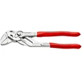PINCE/CLE A MOLETTE MULTI PRO KNIPEX ROBUSTE 180mm CHROME GAINE PVC ROUGE (OUTIL POLYVALENT) (86 03 150)  -MADE IN GERMANY-
