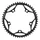 PLATEAU ROUTE 5BRA D.130 STRONGLIGHT CT2 50DTS EXTERIEUR NOIR TYPE SHIMANO  10/11V.