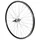 WHEEL FOR MTB- 26" P2R REAR -ALUMINIUM- BLACK DOUBLE-WALLED - ALUMINIUM HUB FOR FREEWHEEL 7/6 Speed SOLID SPINDLE