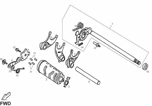 Levier boîte de vitesses