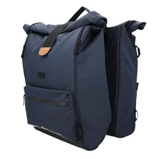 SACOCHE ARRIERE VELO DOUBLE HAPO.G ROLL-TOP 2x25L BLEU (61x33x16cm)