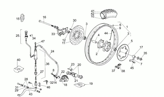 Roue arrière