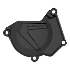 IGNITION COVER FOR YAMAHA 250 YZ 2005>2022, 250 YZ X 2016>2023 BLACK  -POLISPORT-
