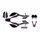 KIT DECO AUTOCOLLANT/STICKER 50 A BOITE KRM PRO RIDE POUR BETA 50 RR 2011>2020 NOIR/VIOLET (COMPLET)