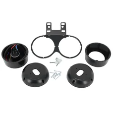 SPEEDOMETER HOLDER FOR MOPED - BLACK WITH SWITCH (Ø 60mm)  -SELECTION P2R-