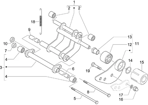 Bras oscillant