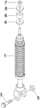 Suspension arrière - Amortisseur/s