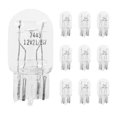 LIGHT BULB 12V 21/5W FOOT W2,1x9,5D WEDGE CLEAR (TAIL LIGHT+ TURN LIGHTS) (SOLD PER 10)  -SELECTION P2R-