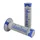REVETEMENT POIGNEE DOMINO MOTO OFF ROAD A260 GRIS/BLEU CLOSED END 120mm (PAIRE)