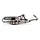 POT SCOOT YASUNI Z VERNI POUR PIAGGIO 50 ZIP 2T, TYPHOON, NRG/GILERA 50 STALKER, RUNNER, DNA  (SILENCIEUX CARBONE)  -TUB418C-