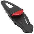 SUPPORT DE PLAQUE IMMATRICULATION AVEC FEU 50 A BOITE/MOTO WING AVEC FEU ROUGE A LEDS (L 347mm / H 60mm / L 98mm) (HOMOLOGUE CE)  -REPLAY-
