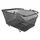 PANIER ARRIERE ACIER NID ABEILLE CITY NOIR AVEC FIXATION CLIP ADAPTABLE SUR TOUT PORTE BAGAGE 27L(41X31X21cm)