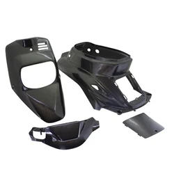 FAIRING KIT SCOOT FOR MBK/YAMAHA BOOSTER/BW'S SPIRIT TINTED BLACK MASS (KIT 4 PARTS)