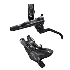 DISC BRAKE KIT- HYDRAULIC FOR MTB - FRONT  SHIMANO DEORE M6100 BLACK- FOR DUAL PISTON HOSE L.1000mm (WITHOUT DISC)
