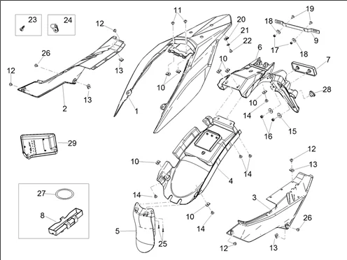 Carrosserie posterieure