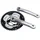 PEDALIER VTT P2R 7/8V. ALU ARGENT 170mm 48-38-28 (BOITIER 118mm)