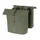 SACOCHE ARRIERE VELO DOUBLE BASIL VEGAN VERT IMITATION CUIR 28/32L FIXATION PORTE BAGAGE FERMETURE PLIANT ANTI-PLUIE AVEC REFLECHISSANT