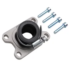 PIPE ADMISSION 50 A BOITE POLINI 360° MINARELLI 50 AM6/YAMAHA 50 TZR/DERBI 50 SENDA/PEUGEOT 50 XPS/GILERA 50 SMT/RIEJU 50 RR, SMX, MRT (POUR PHBG 19/21, DIAMETRE INTERIEUR 25mm, ANGLE 20°) (215.0427)