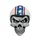 STICKER LETHAL THREAT 3D SKULL HELMET WHITE