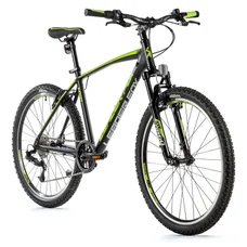 VELO MUSCULAIRE VTT 26 LEADER FOX MXC HOMME NOIR MAT/VERT 8V CADRE 18 POUCES (TAILLE ADULTE 170 à 178 cm)