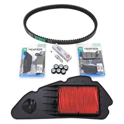 KIT ENTRETIEN MAXISCOOTER ADAPTABLE HONDA 125 FORZA 2015>2020 PLAQUETTE ORGANIQUE (PACK 6 PIECES) -SELECTION P2R PREMIUM