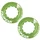 ECROU DISQUE DE FREIN CENTER LOCK TRIPEAK ALUMINIUM ULTRA LEGER 7g VERT - SERRAGE INTERNE (VENDU A LA PAIRE)