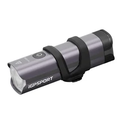 ECLAIRAGE VELO AVANT INTELLIGENT IGPSPORT VS1200 LUMENS ALU LED - LONGUE PORTEE VISION 150 METRES - BLUETOOTH - SE FIXE SOUS LE SUPPORT COMPTEUR M80 REF 179833 LIVRE AVEC
