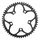 PLATEAU ROUTE 5BRA D.110 STRONGLIGHT 51DTS  EXTERIEUR NOIR ALU 7075 TYPE SHIMANO 9/10V.