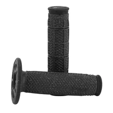 GRIP- DOMINO ORIGINAL- OFF ROAD 802 CARBON GEL - Black/Carbon CLOSED END 118mm (CROSS/MX) (PAIR)