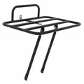 PORTE BAGAGE VELO AVANT A TRINGLES P2R DIAM 6mm NOIR PATTE REGLABLE 26"/28" (PLATEFORME 35cm x  25.8cm)