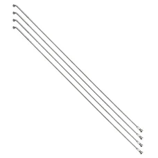 STAINLESS SPOKE- SILVER FOR EBIKE Ø 2,0mm -  Ø  2,3mm  L 245mm SAPIM "J BEND" WITH NUTS (SOLD PER 4)