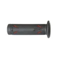 REVETEMENT POIGNEE PROGRIP MOTO ON ROAD 718 DOUBLE DENSITE NOIR/ROUGE OPEN END 122mm (PAIRE)